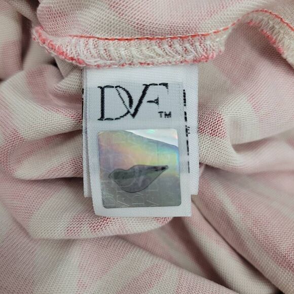 Diane Von Furstenberg Reina Ikat Print Silk Long Sleeve Tunic Dress Sz 10 Jersey - Picture 6 of 14